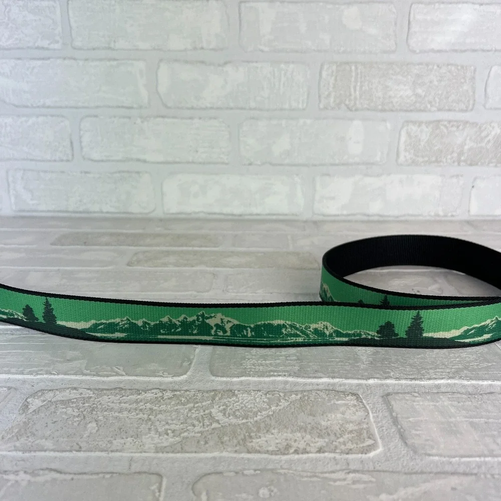 Croakies Nylon Belt Trees Mountains Green Landscape Bottle Opener Adjustable